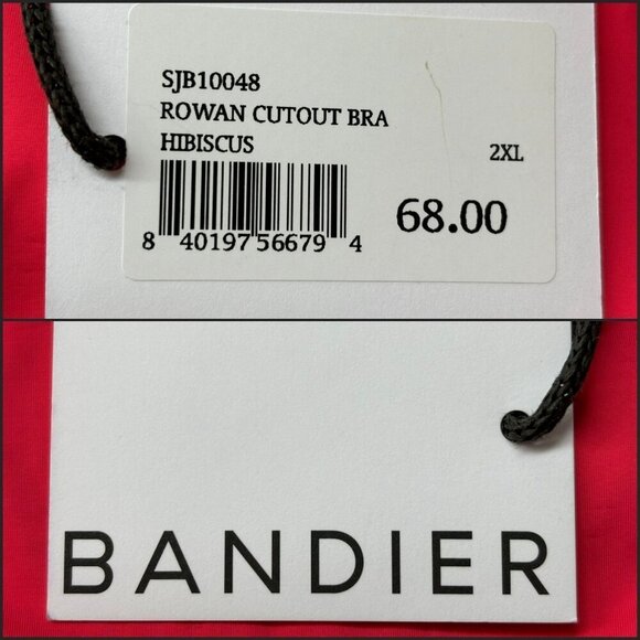 Sincerely Jules For Bandier Rowan Hibiscus Cutout Women's Bra Size XXL - Picture 12 of 12